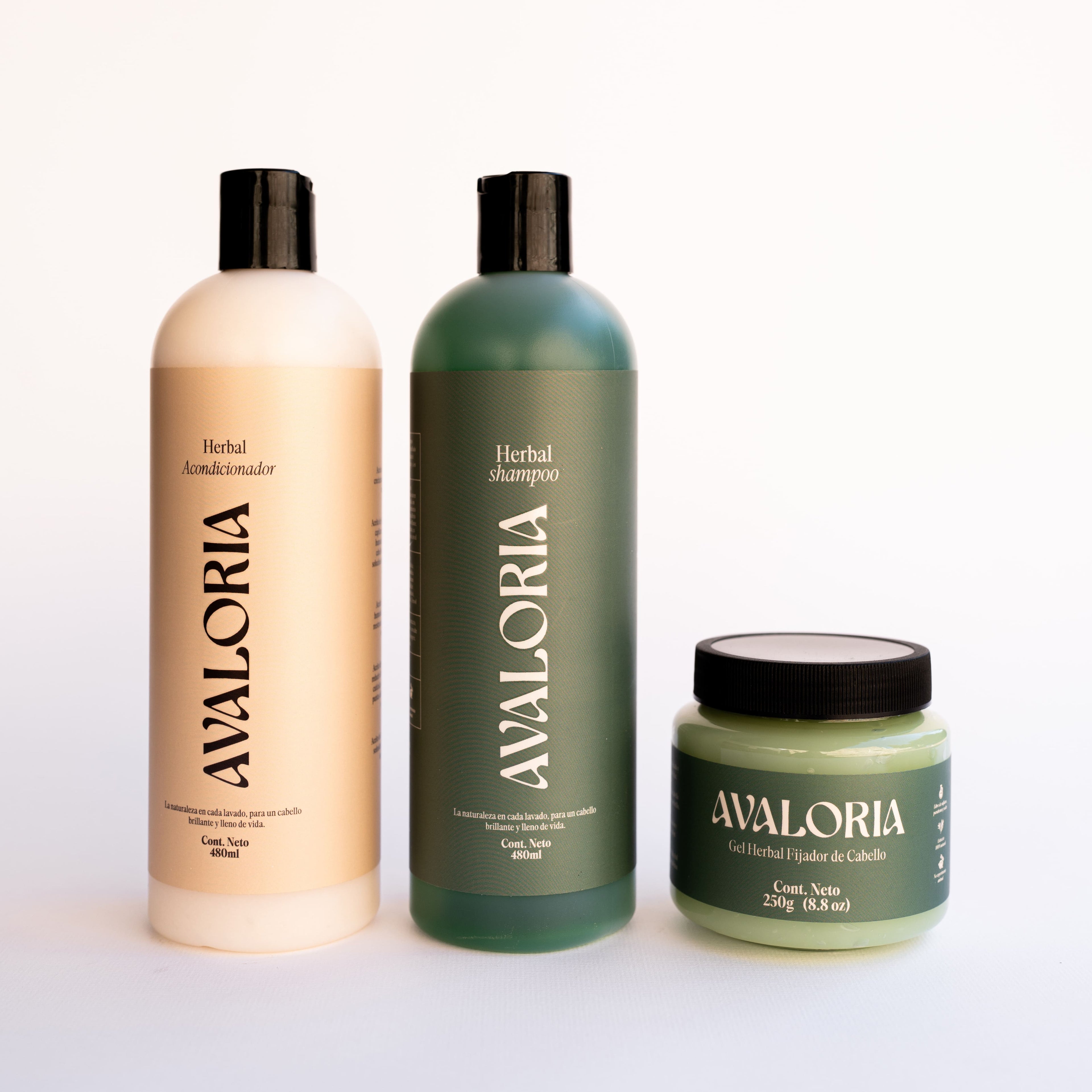 Kit equilibrio herbal natural | Shampoo | Acondicionador | Gel