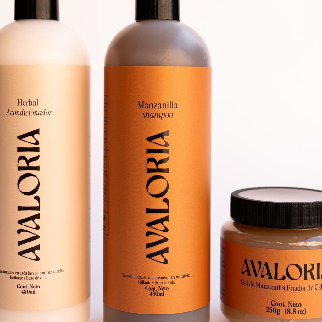 Kit manzanilla cuidado completo |Shampoo | Acondicionador | Gel