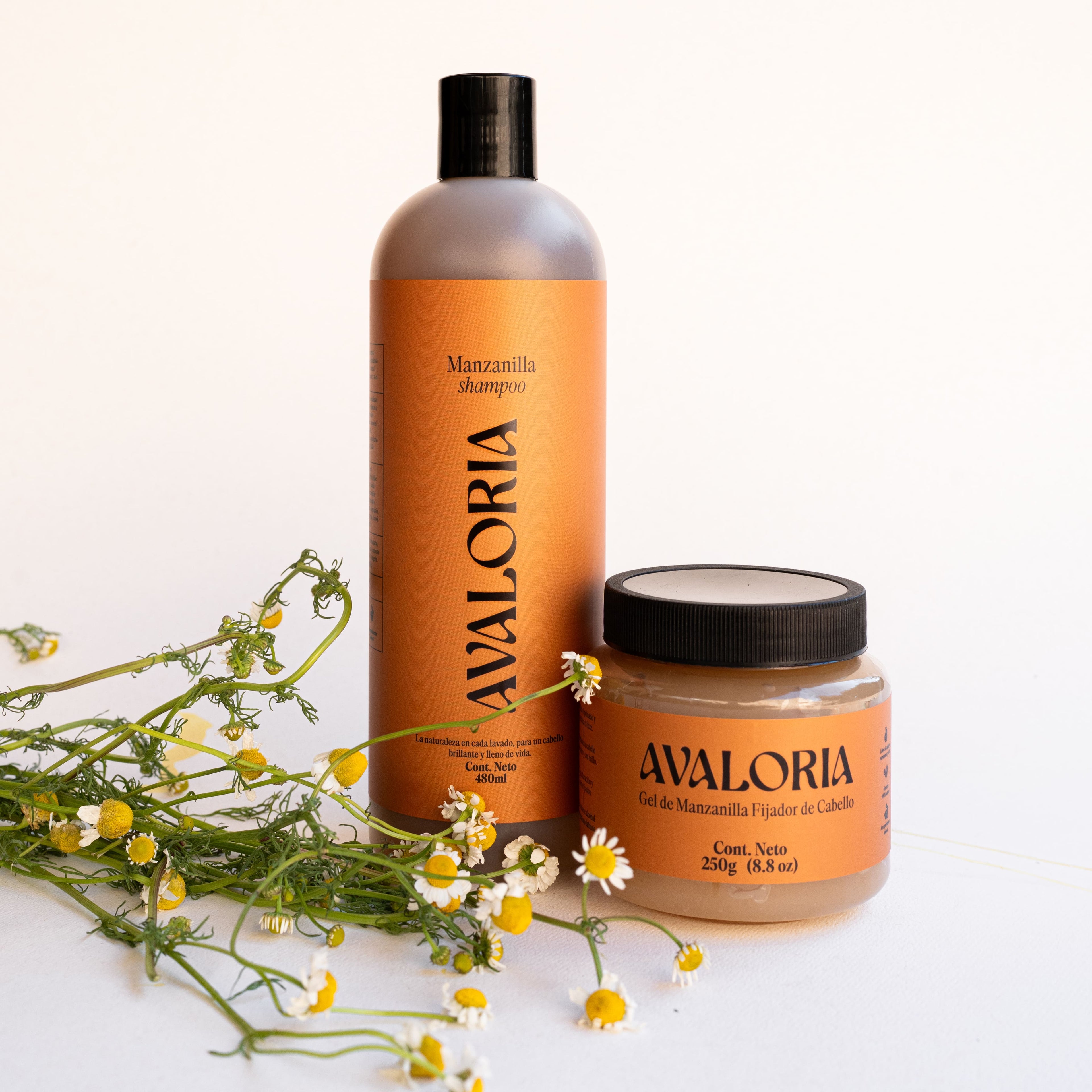 Kit manzanilla cuidado completo |Shampoo | Acondicionador | Gel