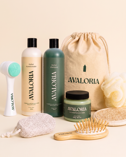 Kit Herbal Avaloria | Cuidado Capilar + 6 Accesorios