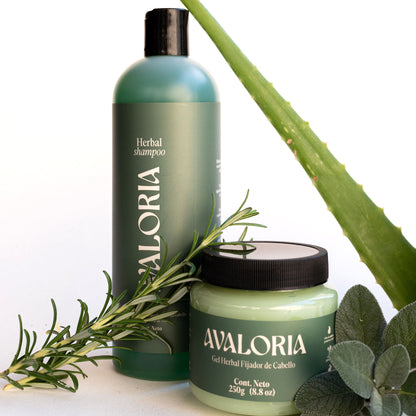 Kit equilibrio herbal natural | Shampoo | Acondicionador | Gel