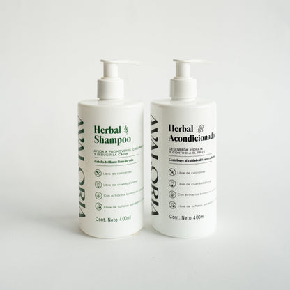 Kit Shampoo Herbal + Acondicionador, nueva fórmula